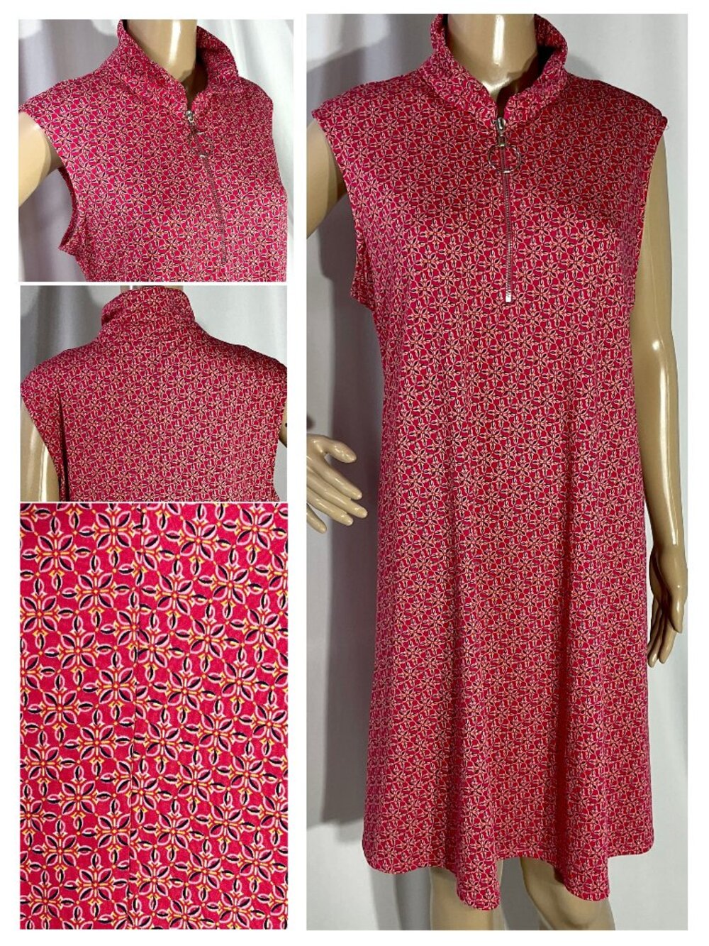 j.t.b. Missy Sz XL Knee Length Dress Womens Shift Pink 3DYZ3K101